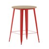 Flash Furniture 30 RD Bar Top Table Brown Poly Top/Red Frame JJ-T14623H-76-BRRD-GG